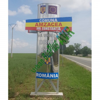 Totem intrare localitate din inox